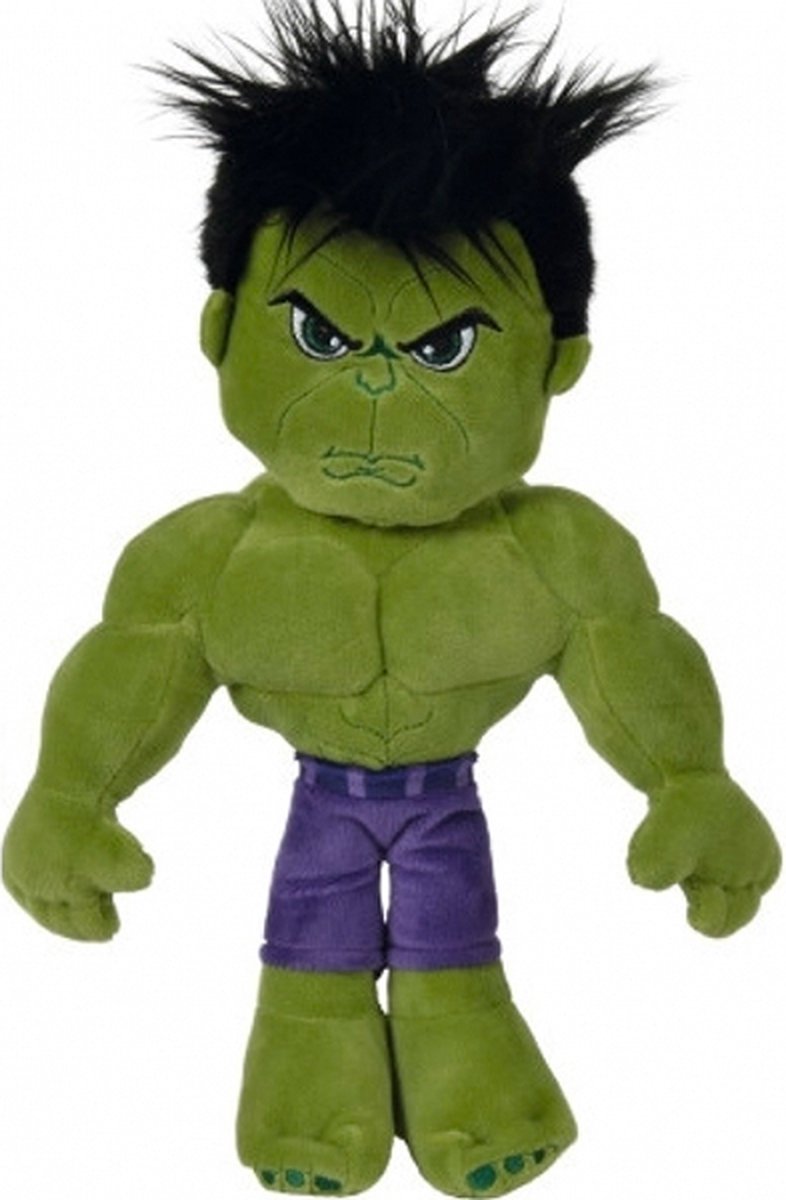 Hulk - Marvel Pluche Knuffel 38 cm {The Incredible Hulk Plush Toy | Marvel DC Comics | Speelgoed Knuffelpop voor kinderen jongens meisjes | Thor, Spiderman, Iron Man, Captain America, Black Panther}